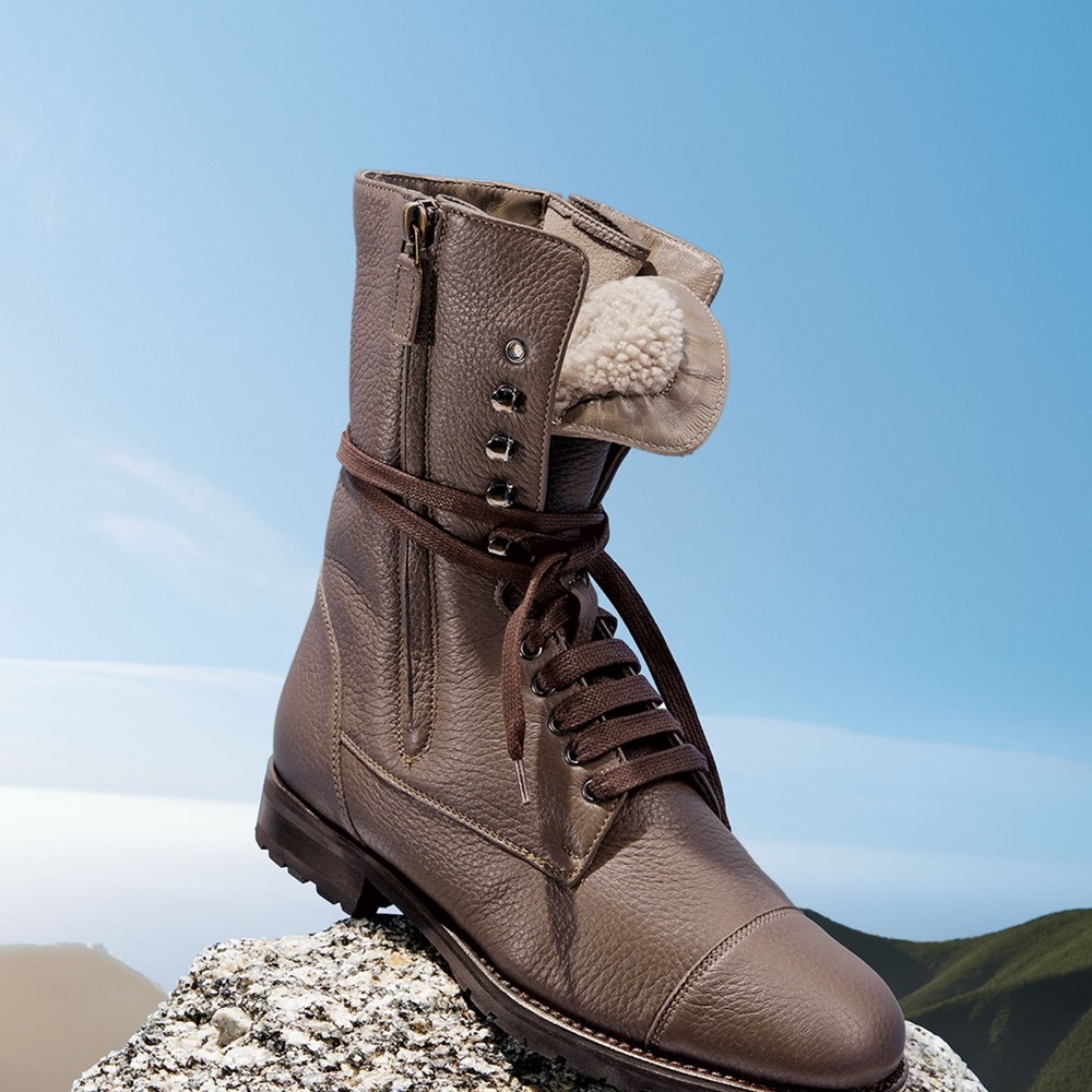 Manolo Blahnik Campcha Shearling Boot